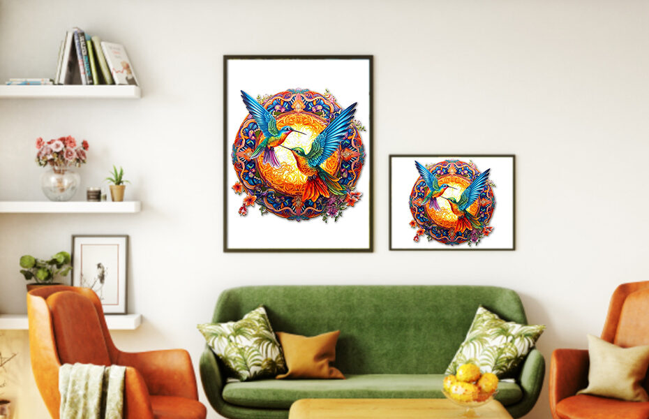 Transform Your Space: The Artistic Appeal of Hummingbird Wooden Puzzles as Wall Art 66ddd2cdaf9ff