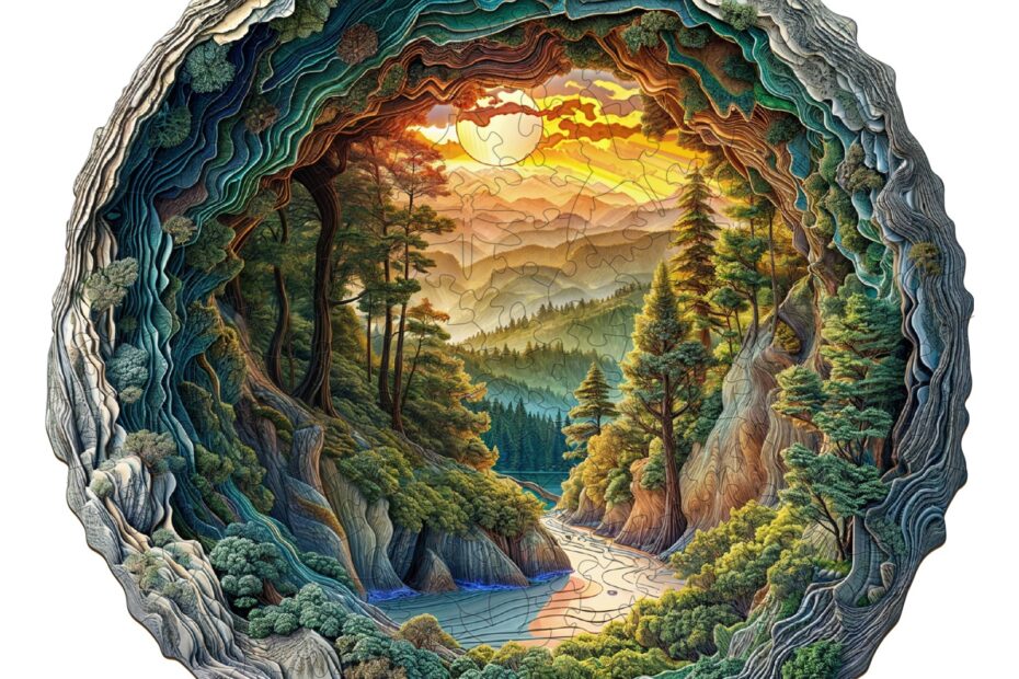 Tre puslespill – 3D Cave Forest 66ebbc294d559