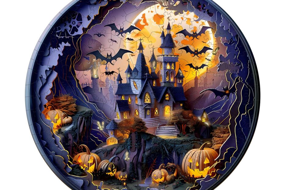 Tre puslespill-3D Halloween Castle 2 66dbdd0225f4e