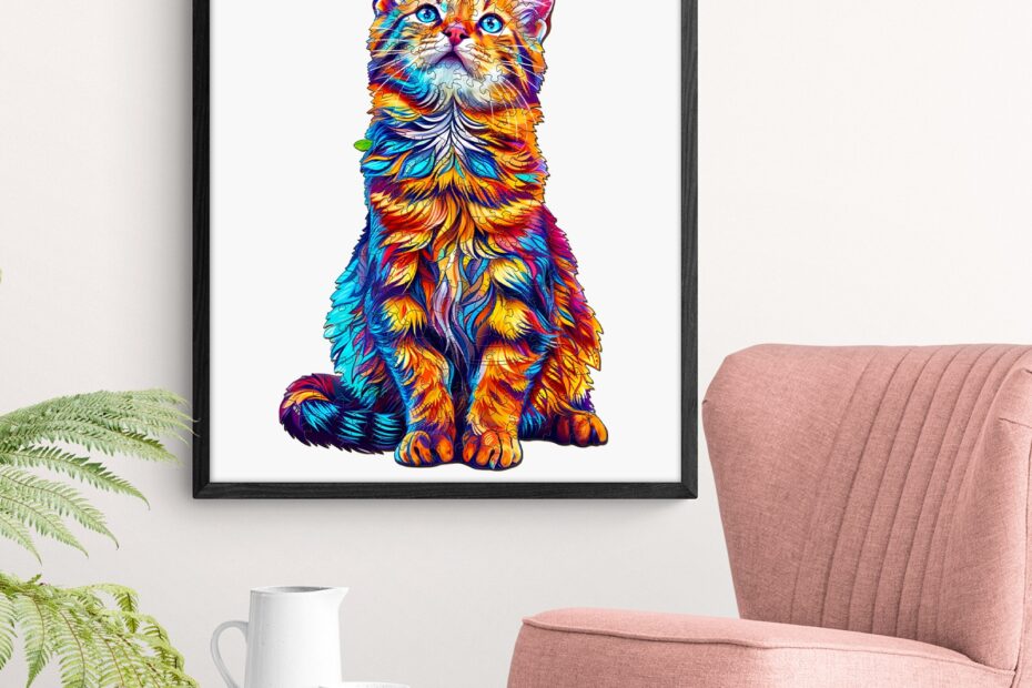 Delight in Serenity: Trepuslespill med en bengalsk katt 66dd463aa0bfc