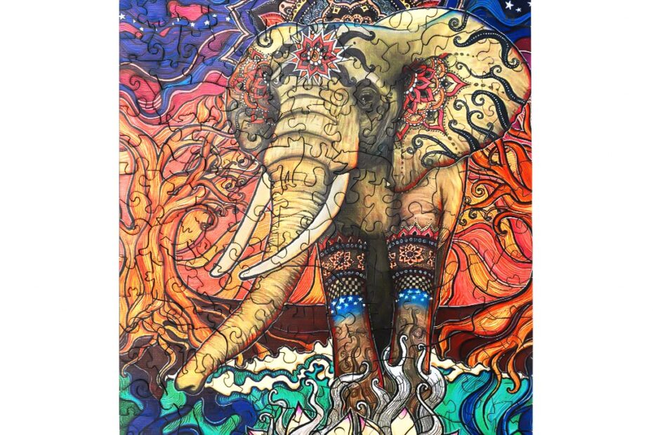Tre puslespill-BOHEMIAN ELEFANT 66de524812e25