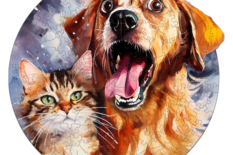 Tre puslespill – katt og hund 66e9cd08ce851