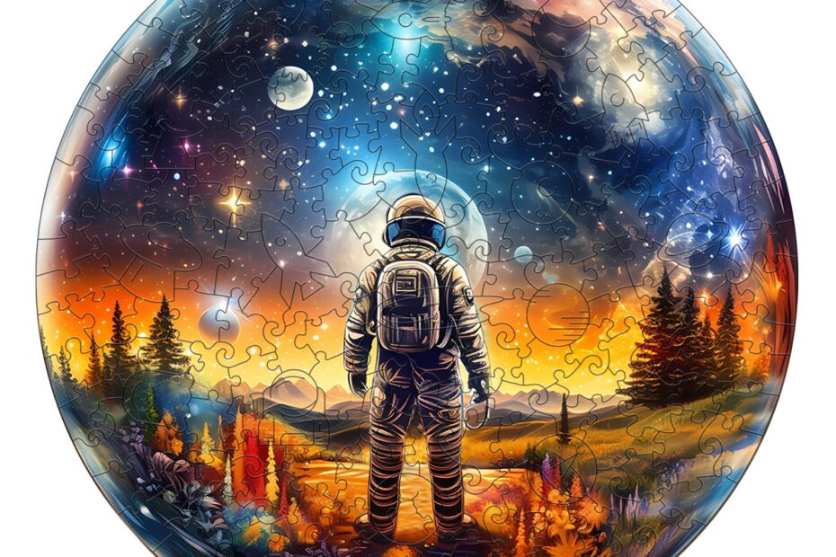 Tre puslespill – Krystallkule Astronaut 66db94ef8c925