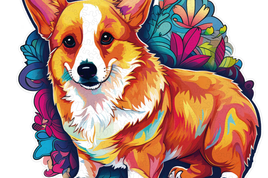 Puslespill i tre – Søt Corgi 66dec36544cca