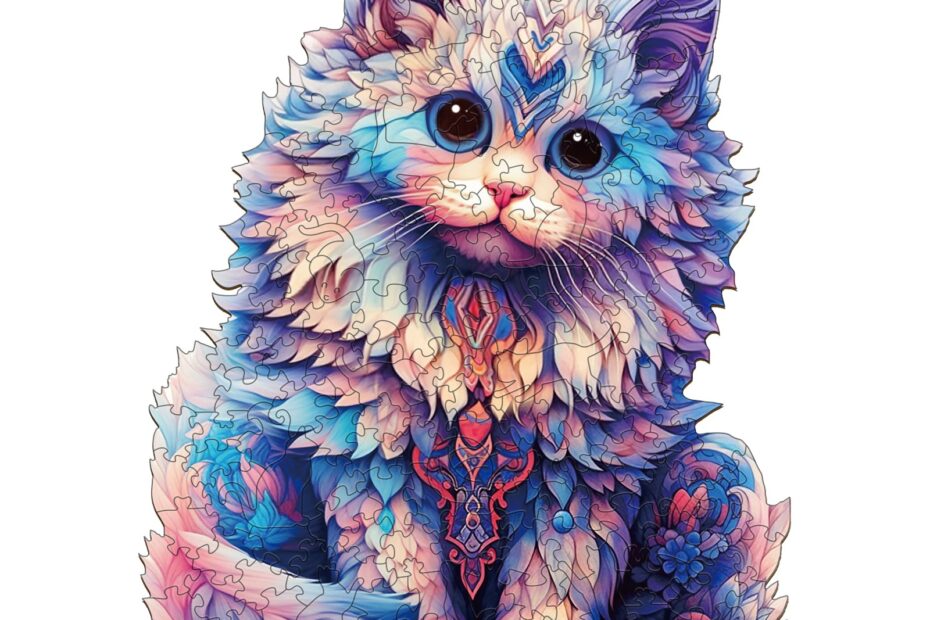 Tre puslespill – søt Ragdoll Cat 66dcb597ddfe4