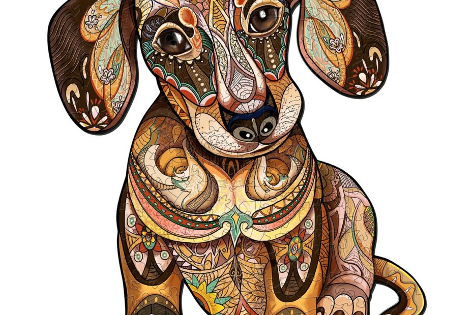 Tre puslespill-Dachshund 66ed62df26dc8