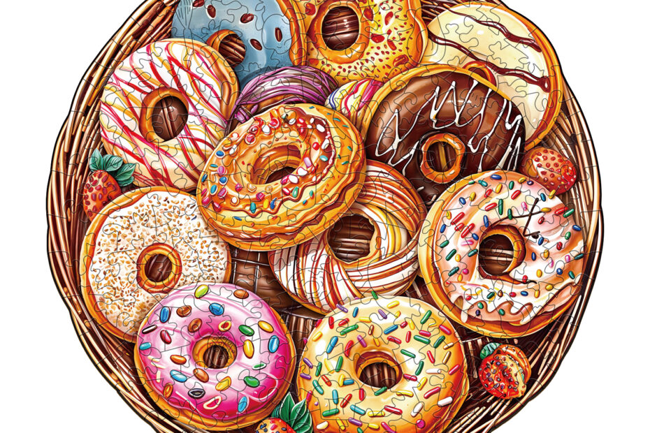Tre puslespill – Donuts puslespill 66db9f0a15e89