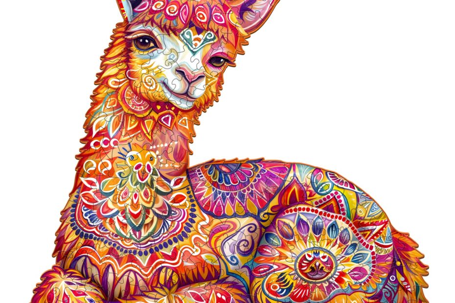 Puslespill i tre – Elegant lama 66d6ba84315eb
