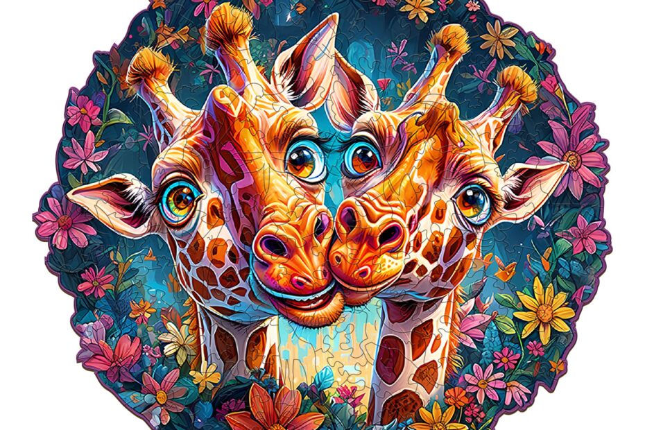 Tre puslespill – morsom giraff 66e0a82462ad9