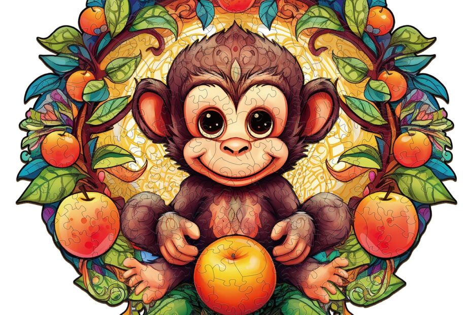 Tre puslespill-glad ape 66d5e23a8b819
