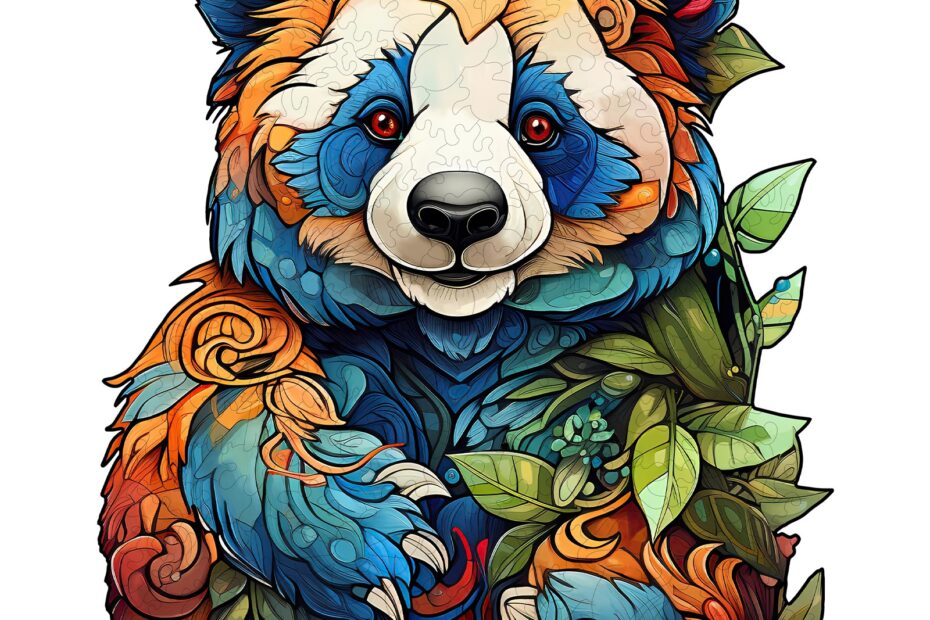 Tre puslespill-Nydelig Panda 66e7bf409573c