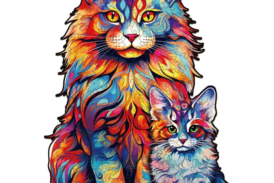 Tre puslespill-Maine Coon familie-2 66dc8212d85da