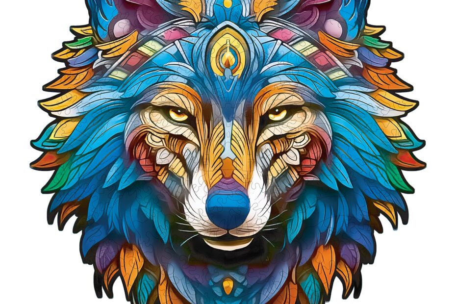 Tre puslespill-Majestic Wolf 66dbfbe272634