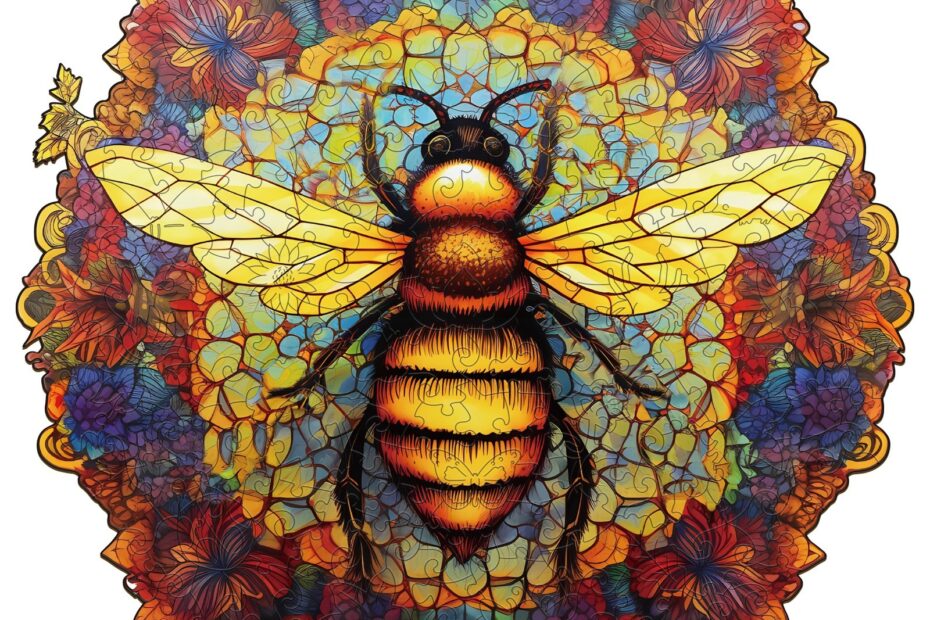 Tre puslespill-MANDALA BEE 66e0f056ad2e7