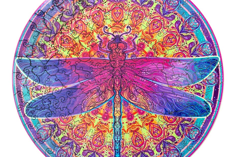 Tre puslespill-MANDALA DRAGONFLY 2 66e6a8bf30810