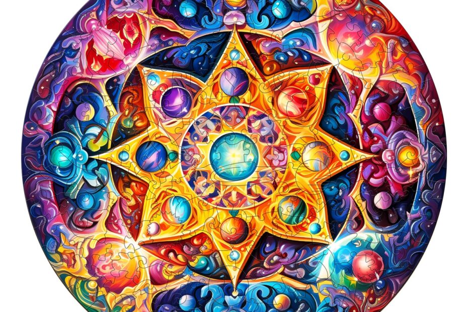 Tre puslespill-Mandala Planet 66dc968bba962