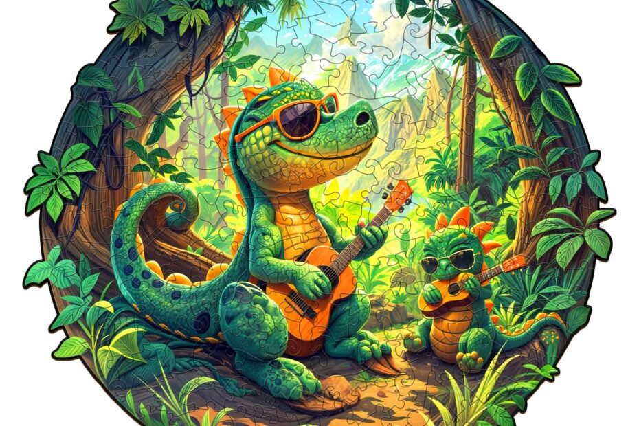 Tre puslespill – Rock Dinosaur 66dcf376b63e2