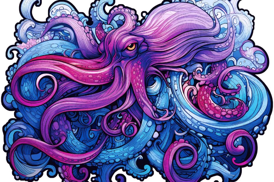 Tre puslespill-Sea Octopus 66ee3117693be