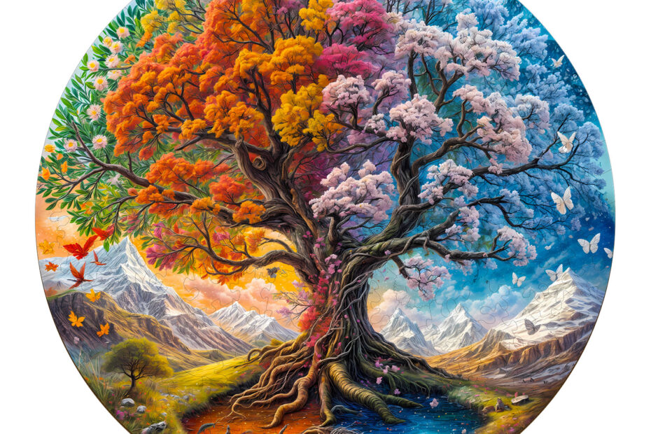 Tre puslespill-Sesonal Tree of Life 66decddcb8206