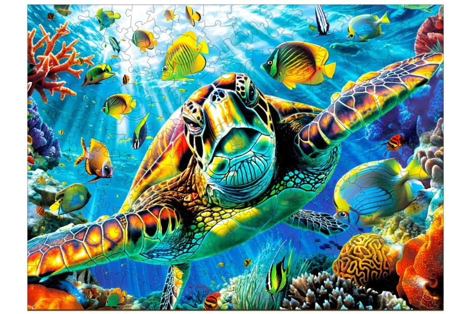 Tre puslespill-Turtle Explorer 66db191bae11b