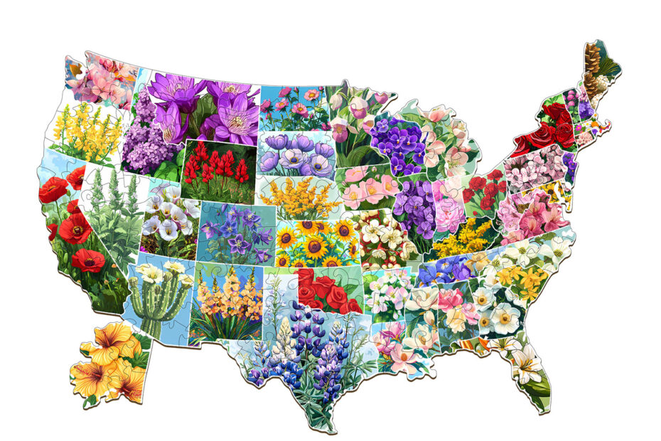tre puslespill-USA State Flowers 66db23540b56c
