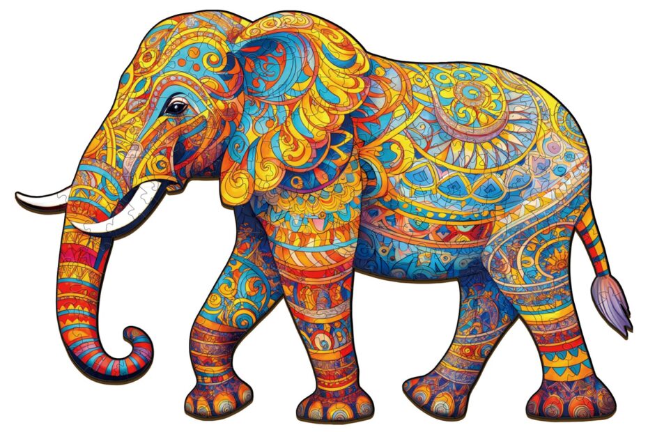 Trepuslespill – Vandrende elefant 66dd64c781578