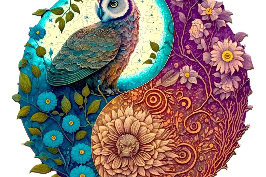 Tre puslespill-Yin Yang Owl 2 66e91e01000de