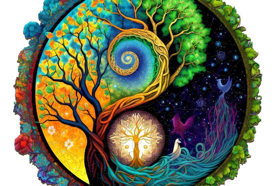 Trepuslespill-Yin-Yang Livets tre 2 66ddeadb4d0ce