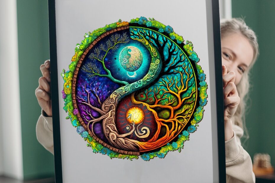Harmony in Pieces: Utforsk Yin Yang-symbolikken i trepuslespill 66ebe2b7446f0