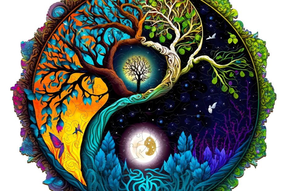 Trepuslespill-Yin-Yang Livets tre 4 66dfc54206b2c
