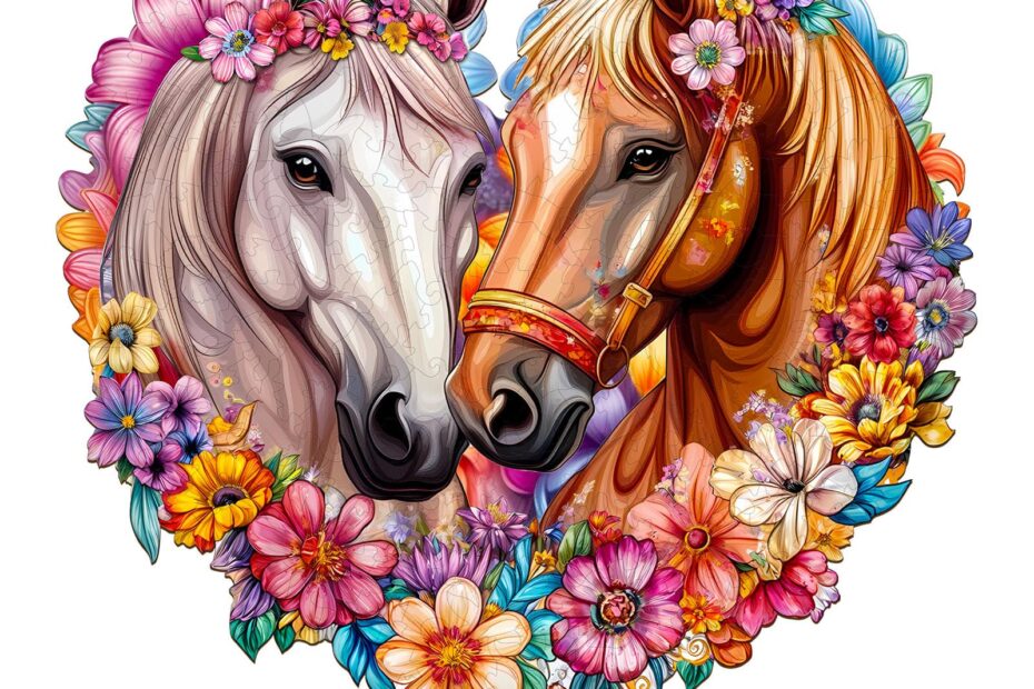 Wooden Jigsaw Puzzle – majestic horses