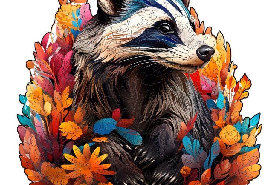 Wooden Jigsaw Puzzle – Badger