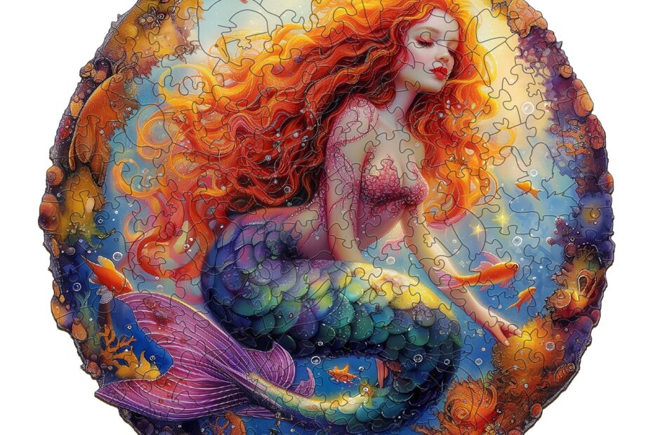 Wooden Jigsaw Puzzle – Elegant Mermaid