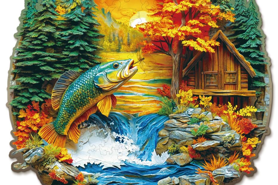 Wooden Jigsaw Puzzle – rural lakeside